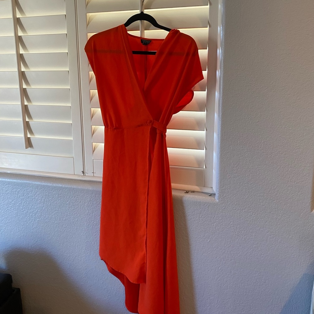 Topshop red/orange dress